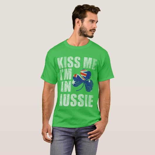 Ik ben een Aussie St Patrick's Day T-shirt (Voorkant volledig)