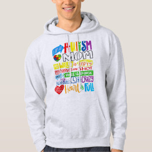 Ik ben een Autism Mam Wallet Empty Proud Autism Mo Hoodie