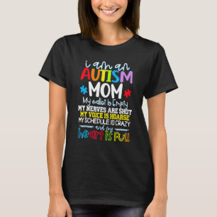 Ik ben een autisme moeder mijn portefeuille is lee t-shirt