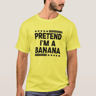 Ik ben een banaan grappig, luie, gemakkelijke hall t-shirt