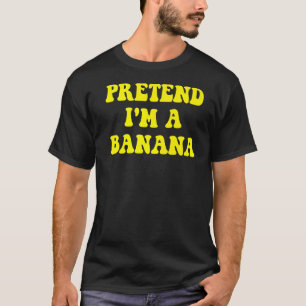 Ik ben een Banana Lazy Halloween Costume Outfi T-shirt