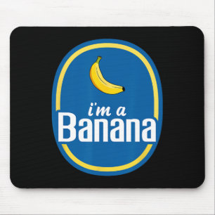 Ik ben een bananenkostuum Halloween Fruit Yellow F Muismat