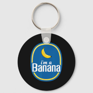 Ik ben een bananenkostuum Halloween Fruit Yellow F Sleutelhanger