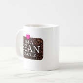 Ik ben een Bean Devotee, Coffee Print Mok (Voorkant links)