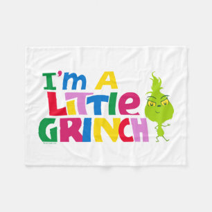 Ik ben een beetje een Grinch Kleurrijke Grafiek Fleece Deken