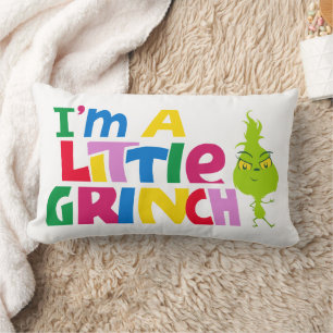 Ik ben een beetje een Grinch Kleurrijke Grafiek Kussen