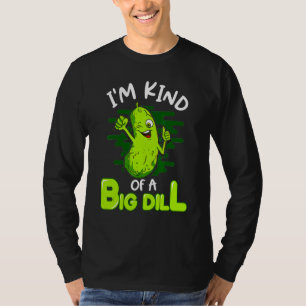 Ik ben een beetje een grote augurk Eetpun T-shirt