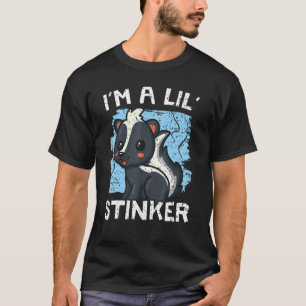 Ik ben een beetje een stinkerd wildernis dier das t-shirt