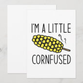 Ik ben een beetje kornfused bedankkaart (Voorkant / Achterkant)