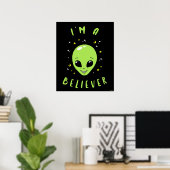 Ik ben een Believer Poster (Thuiskantoor)