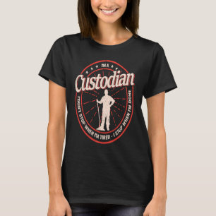 Ik ben een bewaarder... ik hou niet op... conciërg t-shirt
