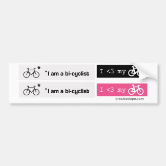 Ik ben een bi-fietser bumpersticker