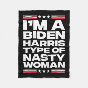 Ik ben een Biden Harris type nare vrouw Fleece Deken