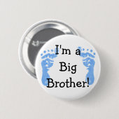 Ik ben een Big Brother! Ronde Button 5,7 Cm (Voorkant /achterkant)