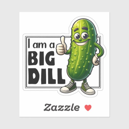Ik ben een Big Dill Sticker (Vel)