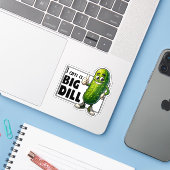 Ik ben een Big Dill Sticker (Laptop met iPhone)