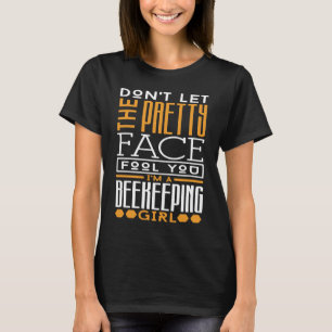 Ik ben een bijenteelt-meisje die Gezegde imker is T-shirt