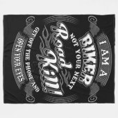 IK BEN EEN BIKER FLEECE DEKEN (Voorkant (Horizontaal))