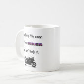 'Ik ben een BIKER' koffie-mok Koffiemok (Voorkant links)