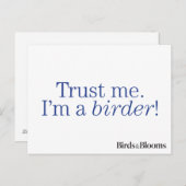 Ik ben een Birder Briefkaart (Voorkant / Achterkant)