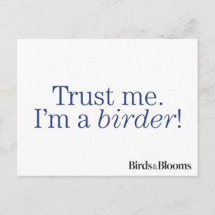 Ik ben een Birder Briefkaart