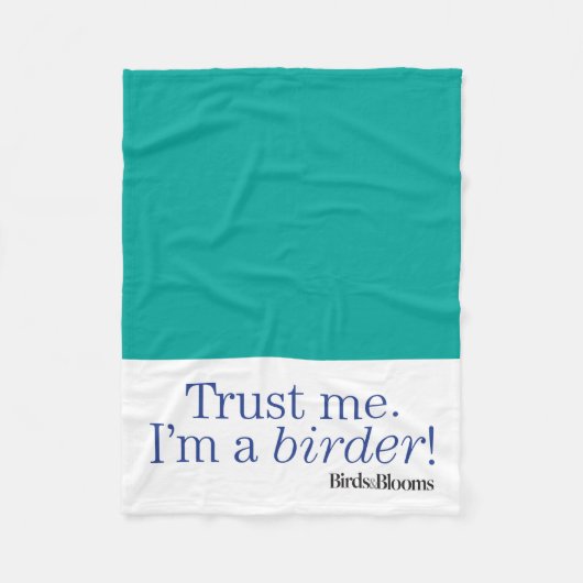 Ik ben een Birder Fleece Deken (Voorkant)