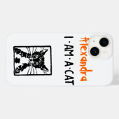 Ik ben een Black Cat Halloween Case-Mate iPhone Case (Achterkant (horizontaal))