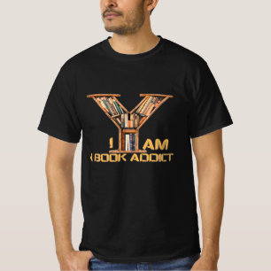 Ik ben een boekenverslaafde, Book Lover Design T-shirt