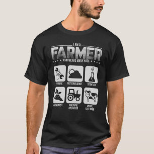 Ik ben een boer die veel Petten boerenbedrijven dr T-shirt