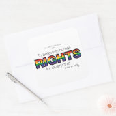 Ik ben een bondgenoot vierkante sticker (Envelop)