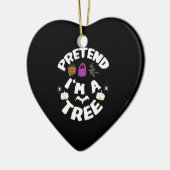 Ik ben een boom Funny Halloween Costume Gift. Keramisch Ornament (Links)