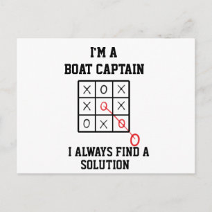 Ik ben een bootkapitein, ik vind altijd een oploss briefkaart