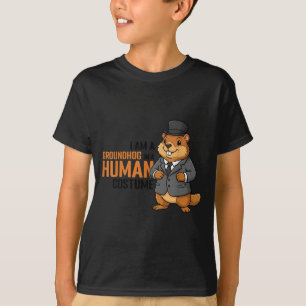 Ik Ben Een Bosmarmot In Een Menselijk Kostuum Gelu T-shirt