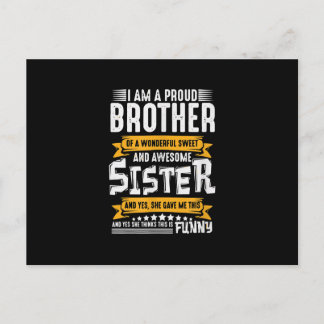 Ik ben een bruidsbroer van een fantastische en Gew Briefkaart