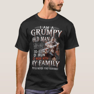 Ik ben een brutaal oud Man te oud om te traag te v T-shirt