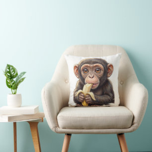 Ik ben een brutale kleine chimpansee! kussen