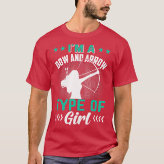 Ik ben een buik en een pijltje meisje. t-shirt