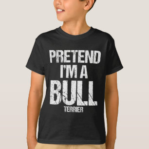Ik ben een bull Terrier Funny Halloween Dog Costum T-shirt