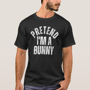 Ik ben een Bunny Lazy Halloween Costume T-shirt