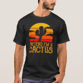 Ik ben een Cactus Easy Halloween Matching Party T-shirt (Voorkant)