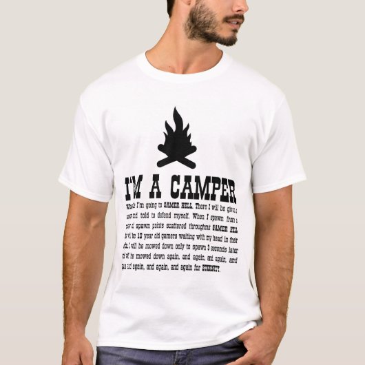IK BEN EEN CAMPER T-SHIRT (Voorkant)