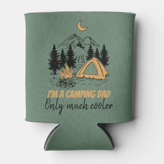 Ik ben een Camping Dad - Funny Vaderdag Camping Blikjeskoeler (Voorkant)