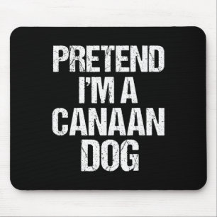Ik ben een Canaan Dog Funny Halloween Dog Kostuum Muismat