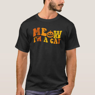 Ik ben een Cat Halloween Costume Meow Cat T-shirt