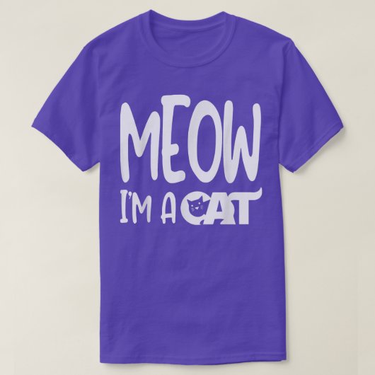 Ik ben een Cat Halloween Costume. T-shirt (Design voorkant)