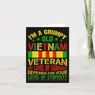 Ik ben een chagrijnige oude Vietnam-veteraan T-shi Kaart