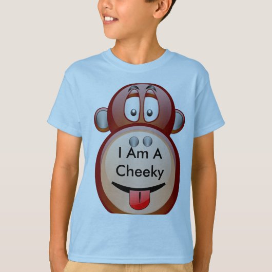Ik ben een Cheeky Monkey T-shirt (Voorkant)