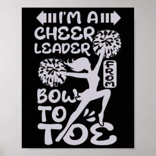 Ik ben een cheerleader van top tot teen poster