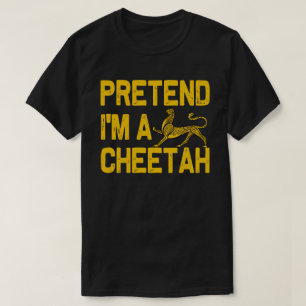 Ik ben een cheetah Easy Halloween Costume Party T-shirt