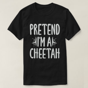 Ik ben een Cheetah Easy Lazy Halloween Costume T-shirt